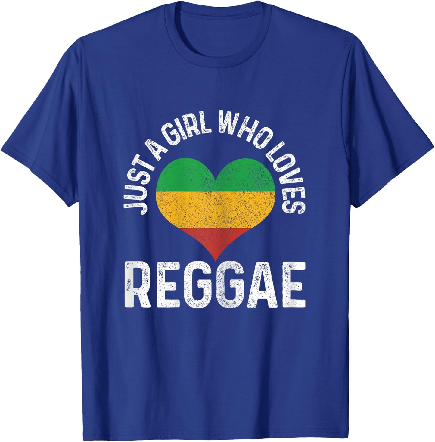 Just A Girl Who Loves Reggae Music Rastafari Rasta Gift T-Shirt - T-Shirt | Royal