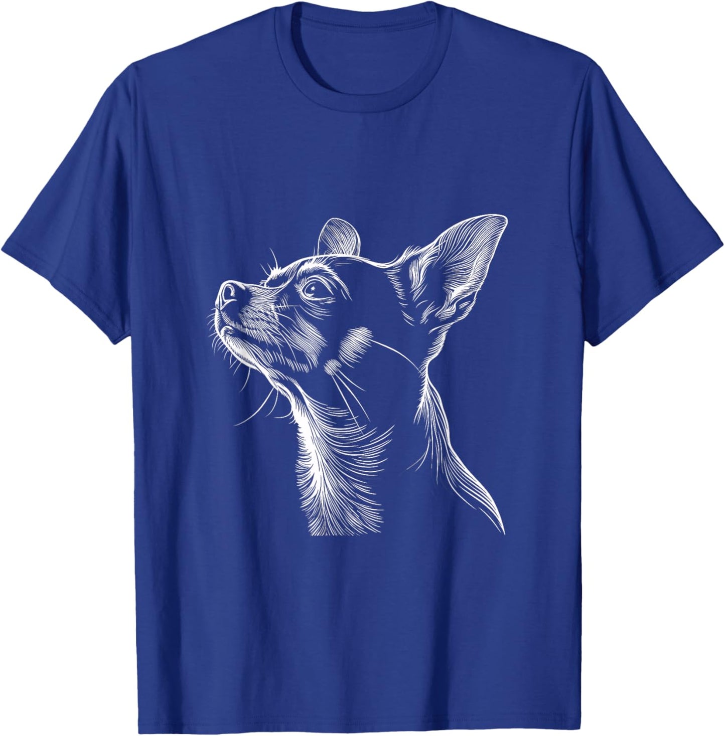 Chihuahua Owner a Lineart of a Chihuahua T-Shirt - T-Shirt | Royal