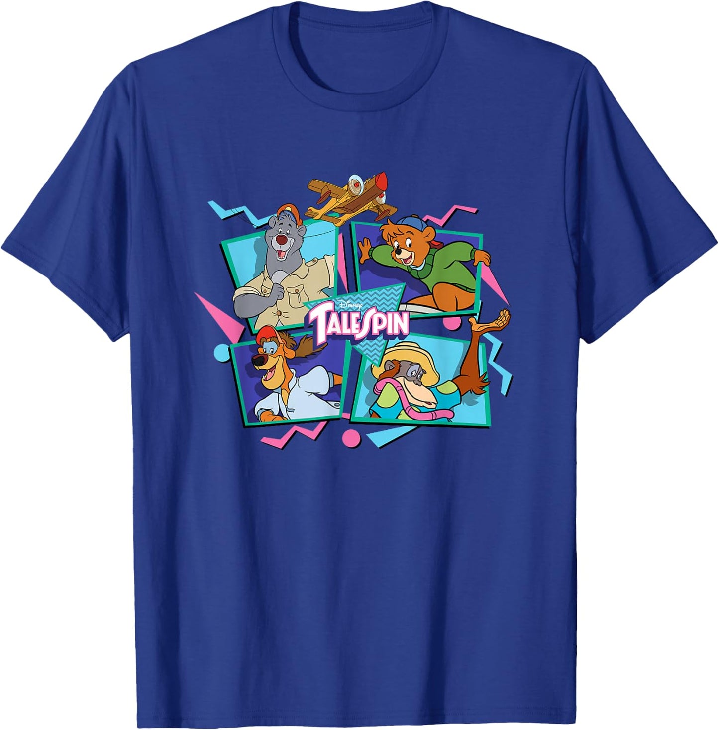 Talespin - Retro Character Group T-Shirt - T-Shirt | Royal