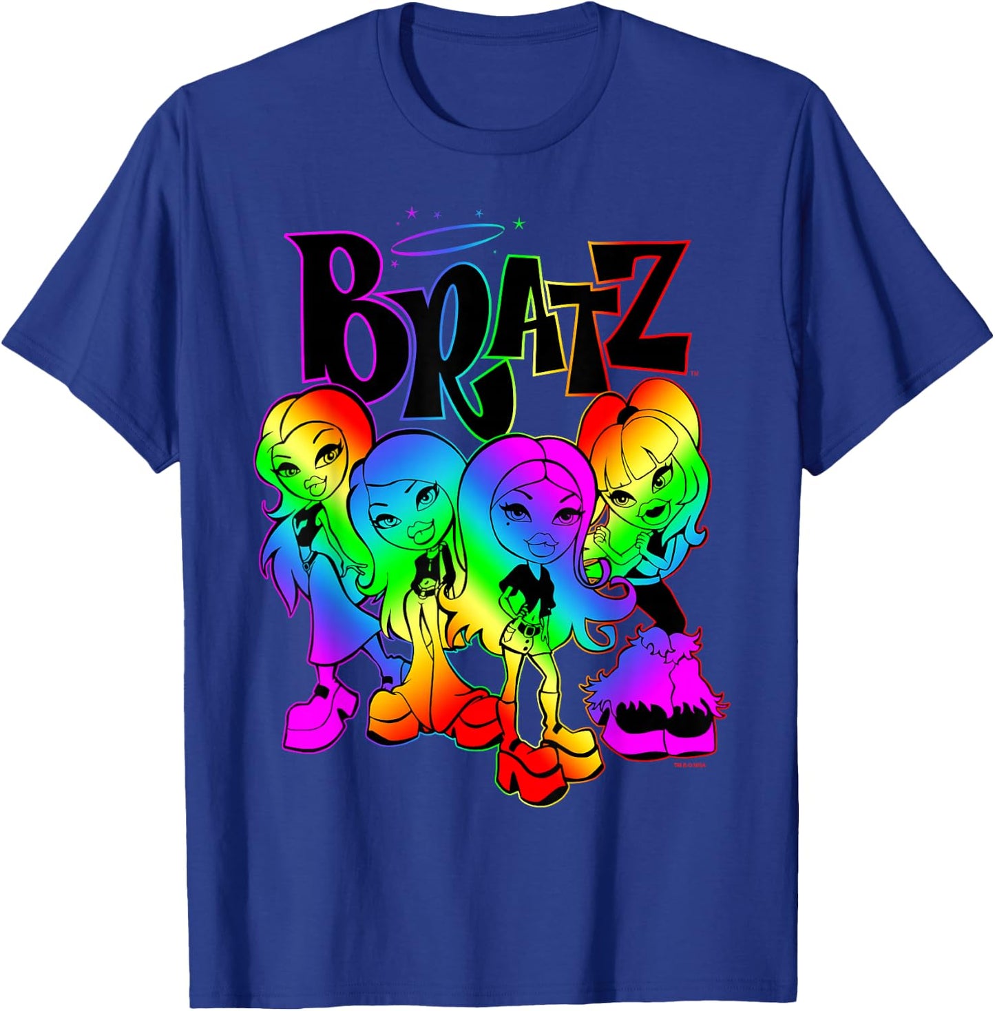 Bratz Group Shot Rainbow Gradient T-Shirt - T-Shirt | Royal