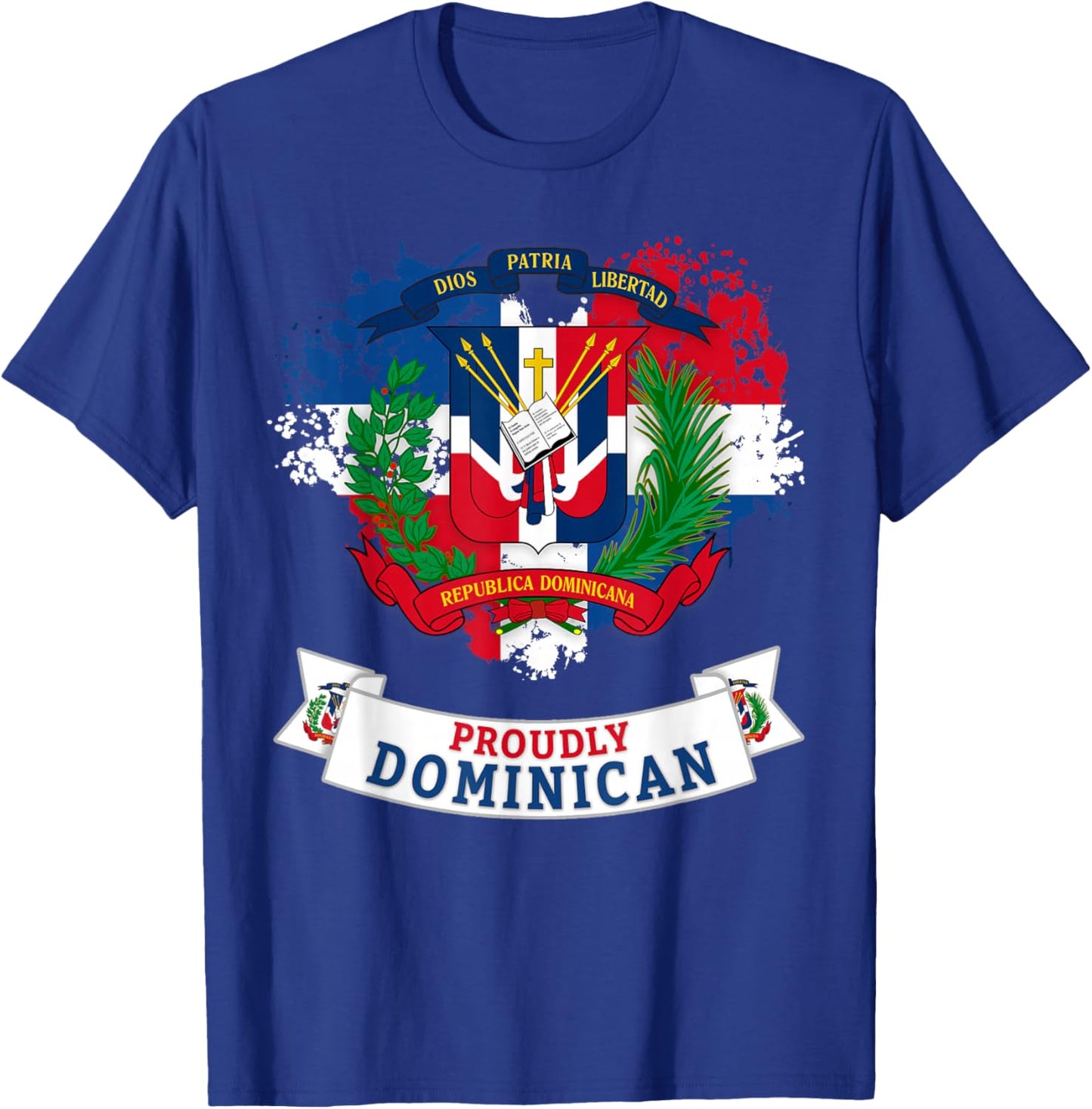 Coat of Arms Republica Dominicana For Kids & Dominican Flag T-Shirt - T-Shirt | Royal