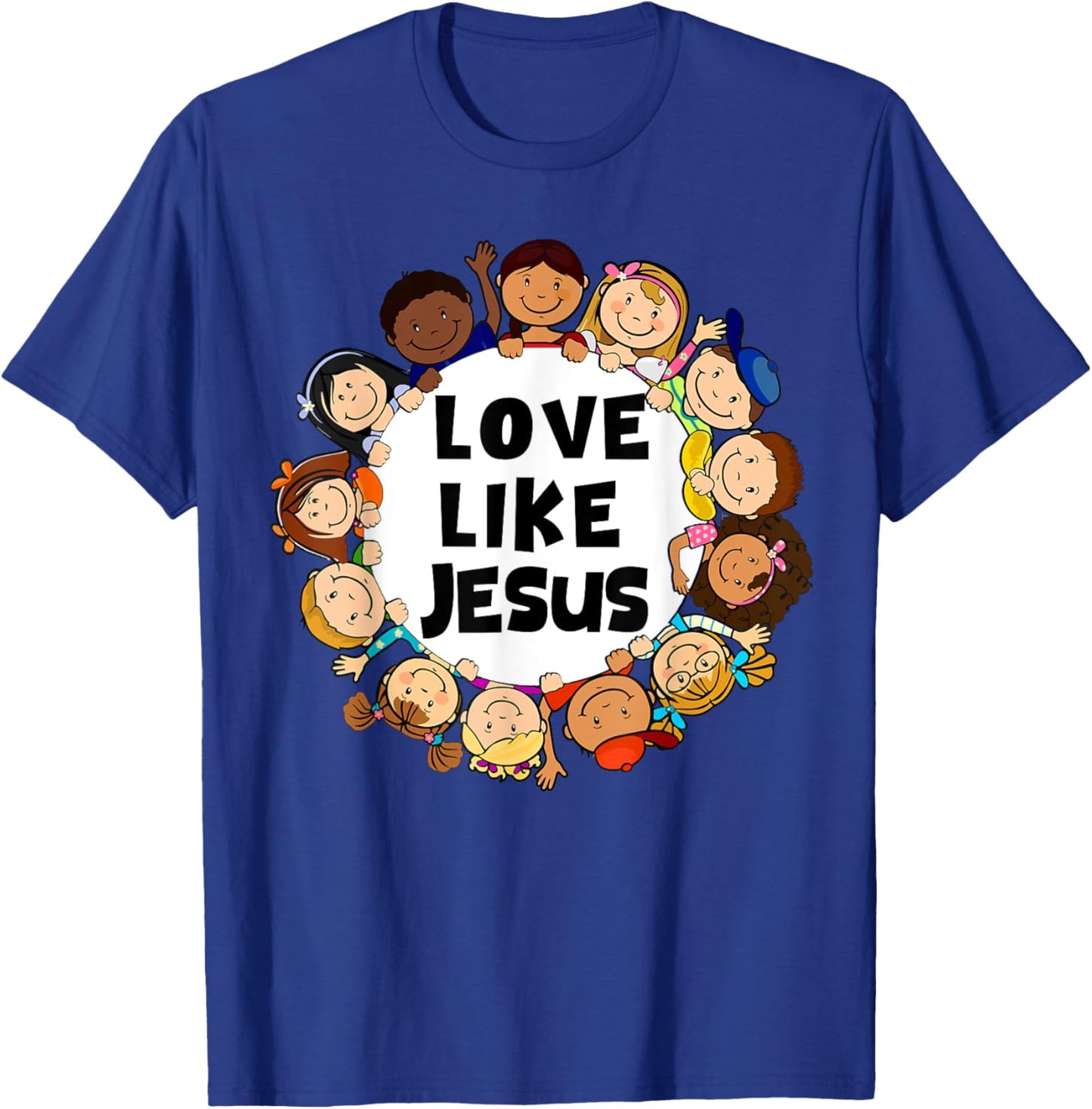 Kids Love Like Jesus Christian God Son Toddler T-Shirt - T-Shirt | Royal
