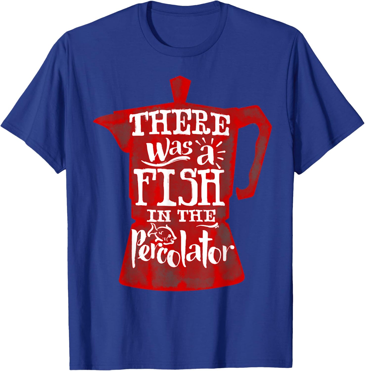 Twin Peaks Fish In the Percolator Coffee Pot Graphic T-Shirt - T-Shirt | Royal