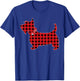 Family Matching Buffalo Plaid Scottie Dog Christmas Pajama T-Shirt - T-Shirt | Royal