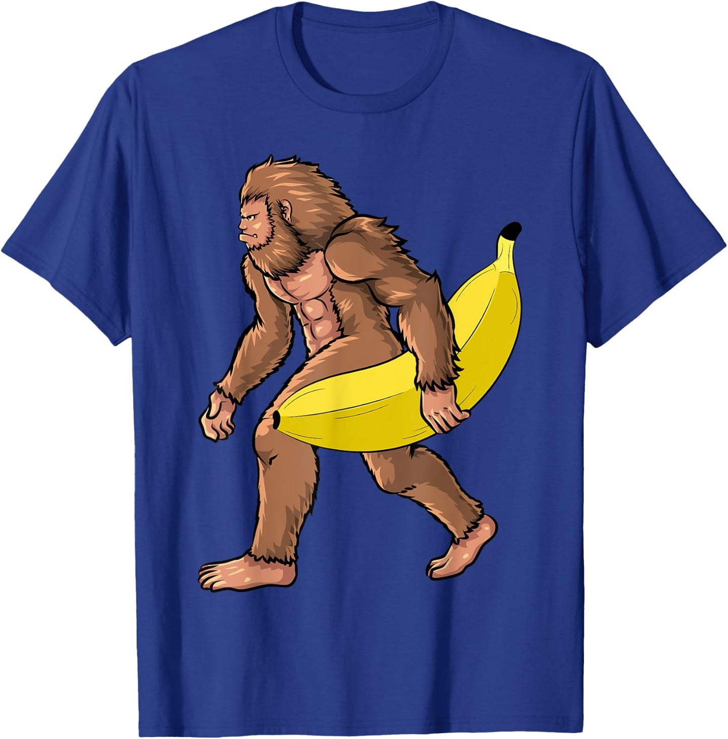 Bigfoot Banana Kids Men Apparel, Youth Big Foot Sasquatch T-Shirt - T-Shirt | Royal