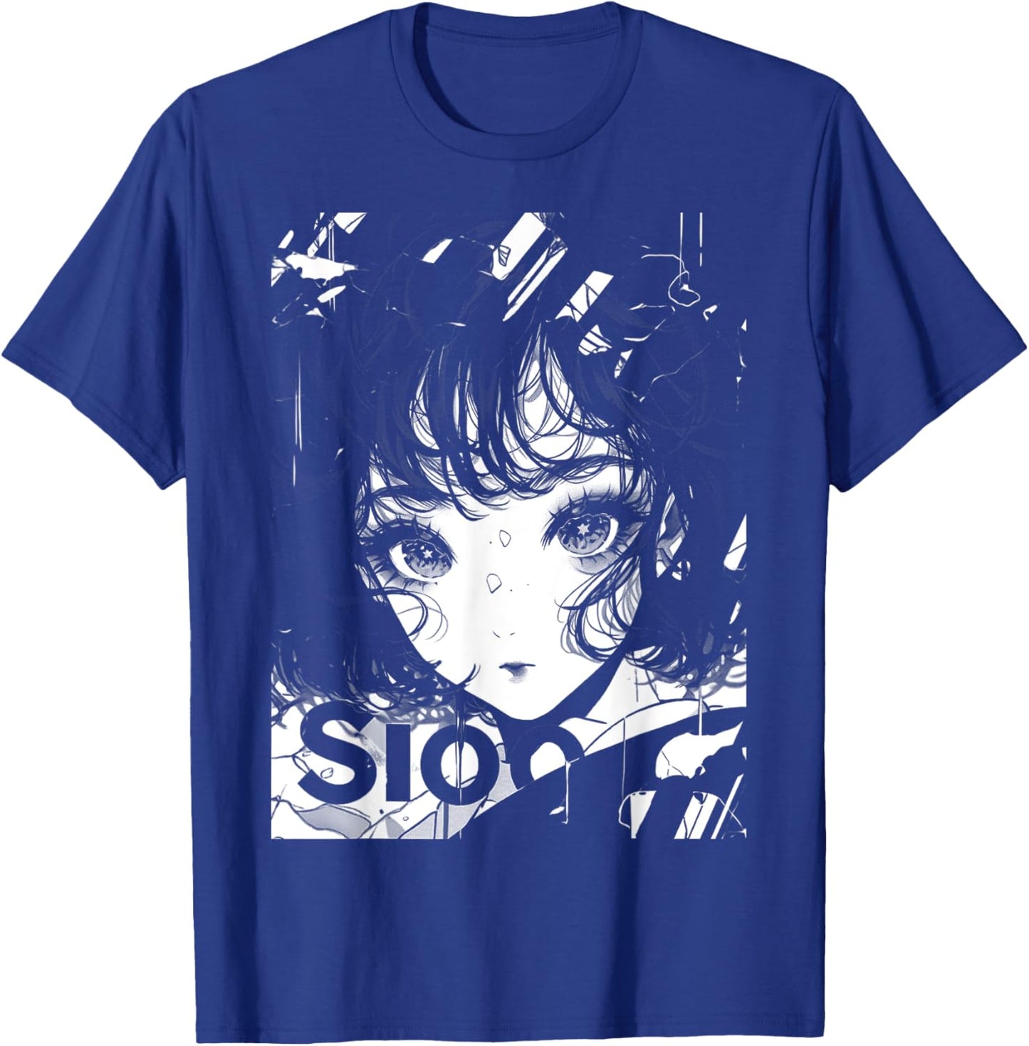 80s 90s Anime Manga Girl | Kawaii Shojo Streetwear Harajuku T-Shirt - T-Shirt | Royal