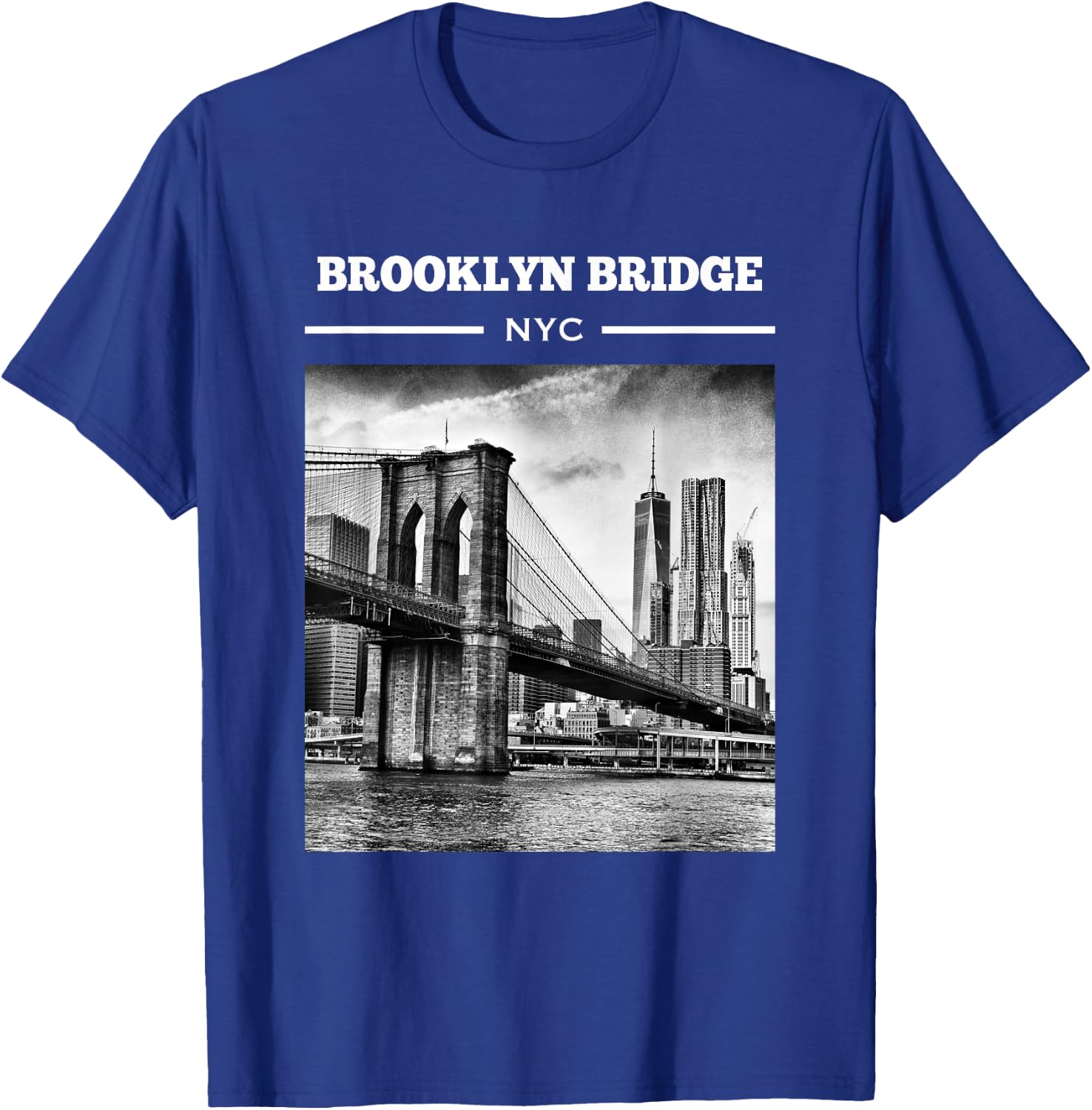 Brooklyn Bridge New York City shirt NYC Gifts Men Women T-Shirt - T-Shirt | Royal
