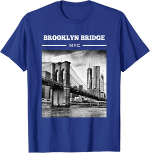 Brooklyn Bridge New York City shirt NYC Gifts Men Women T-Shirt - T-Shirt | Royal