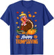 Funny Happy Trumpsgiving Thanksgiving Trump Turkey USA Flag T-Shirt - T-Shirt | Royal