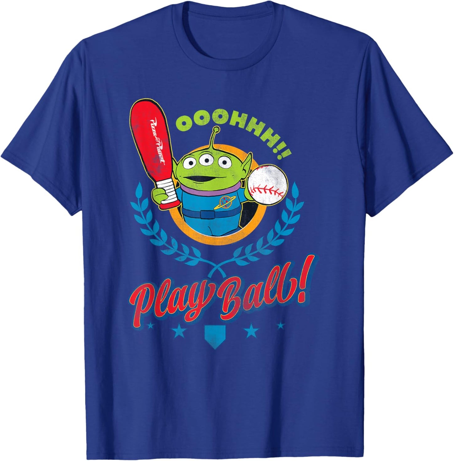 Disney and Pixar's Toy Story Alien Play Ball Baseball Sports T-Shirt - T-Shirt | Royal