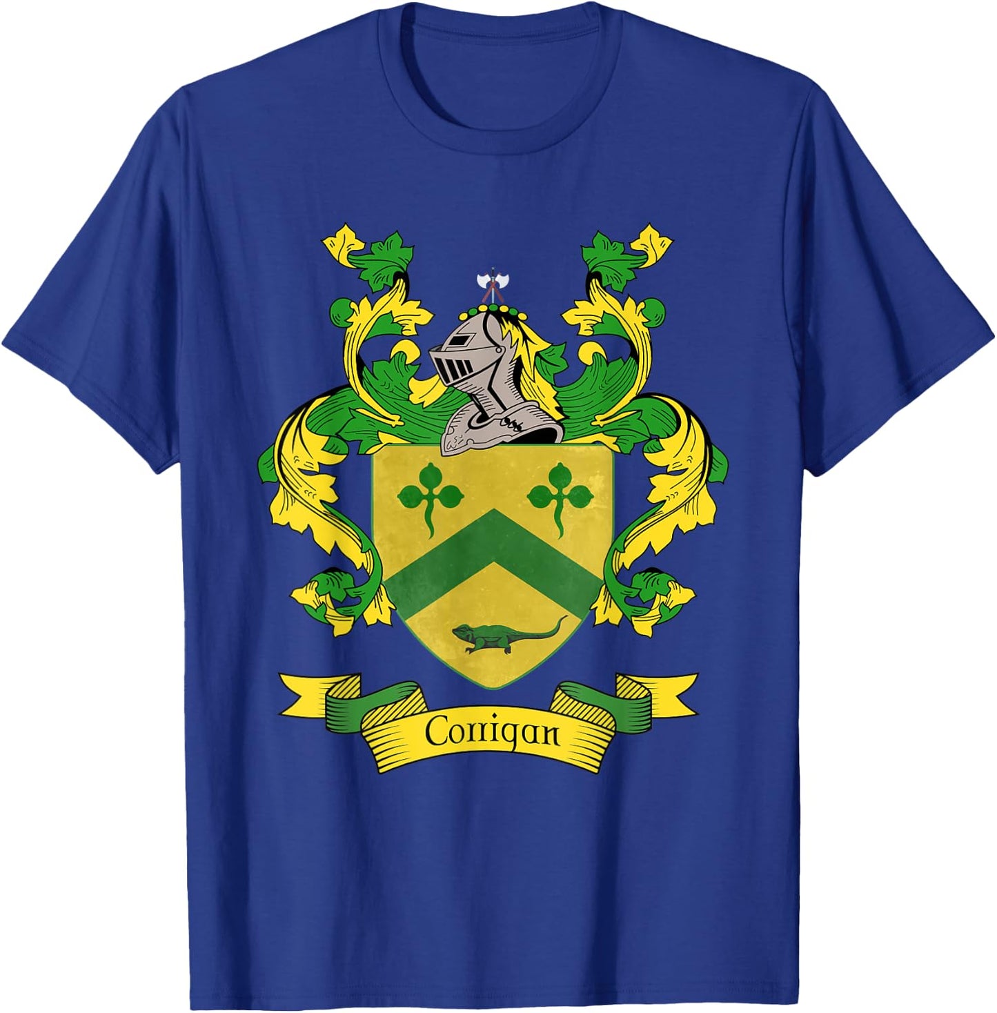 Corrigan Coat of Arms | Corrigan Surname Family Crest T-Shirt - T-Shirt | Royal
