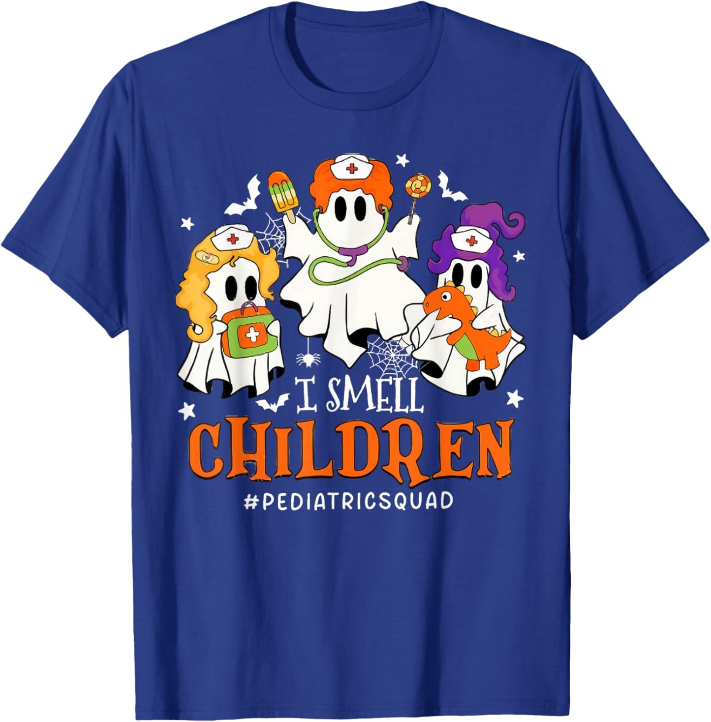 I Smell Children Funny Witch Halloween Pediatrics Nurse T-Shirt - T-Shirt | Royal
