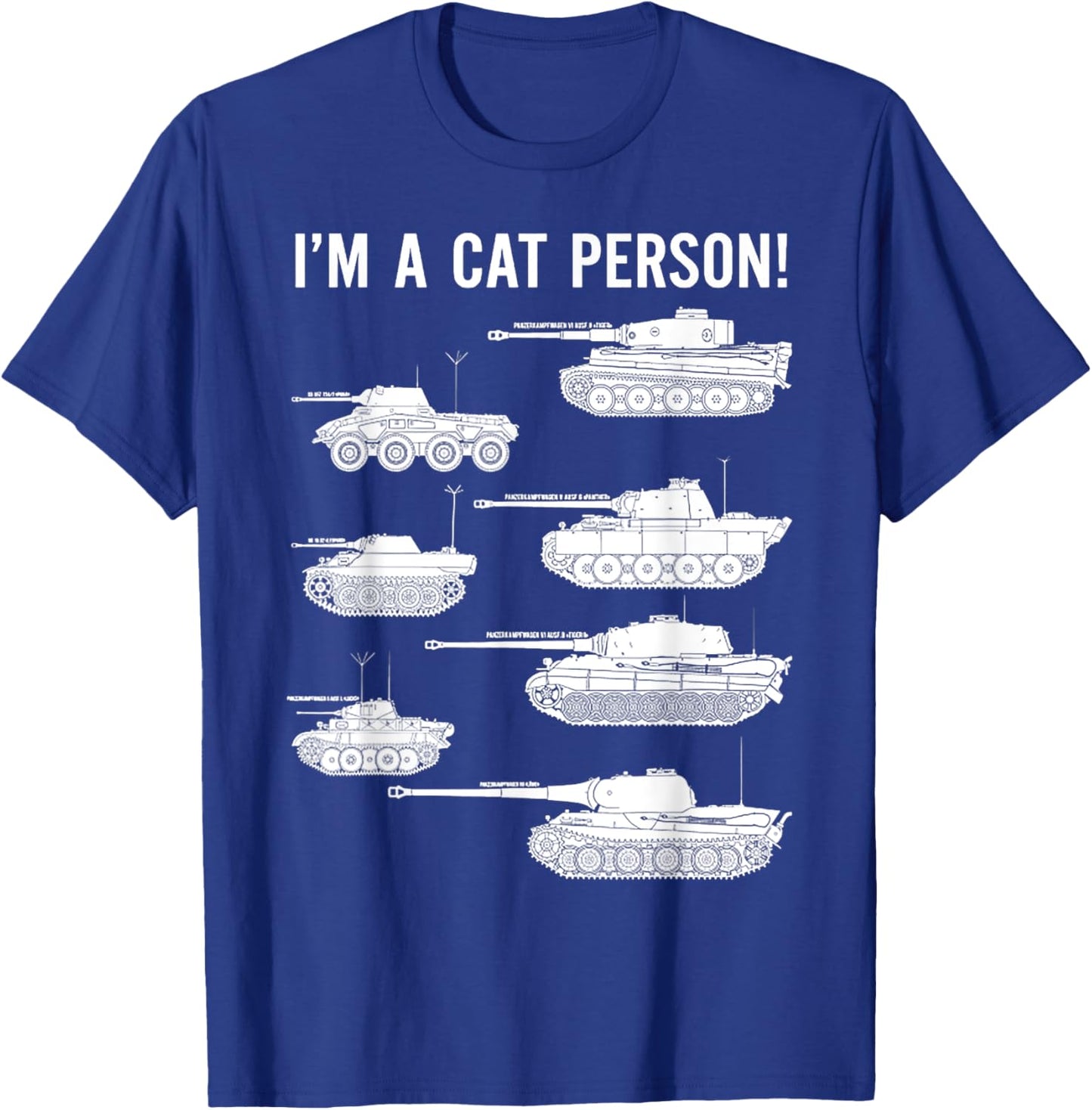 I'm A Cat Person Tank Men Women T-Shirt - T-Shirt | Royal