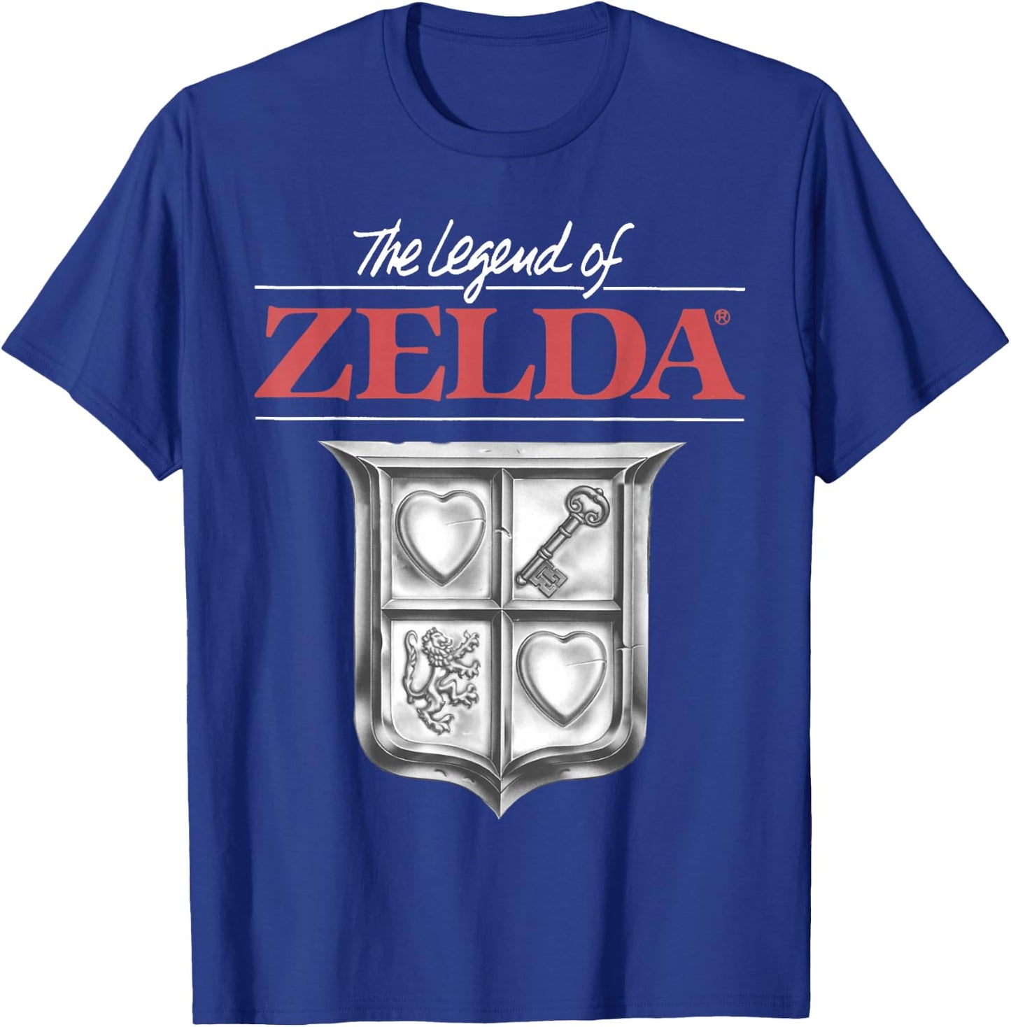 The Legend of Zelda Original Box Art Logo T-Shirt - T-Shirt | Royal