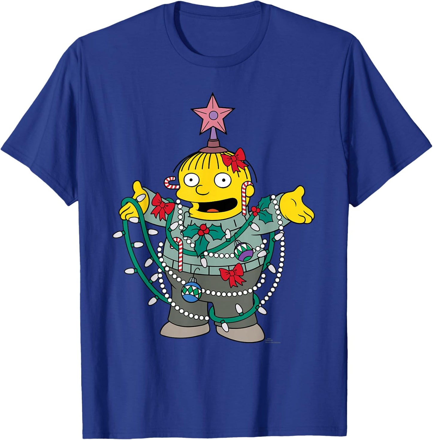The Simpsons Holiday Ralph Wiggum Christmas Tree T-Shirt - T-Shirt | Royal