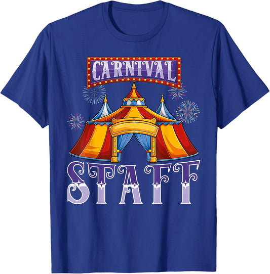 Carnival staff Circus event squad Crew birthday Party kids T-Shirt - T-Shirt | Royal