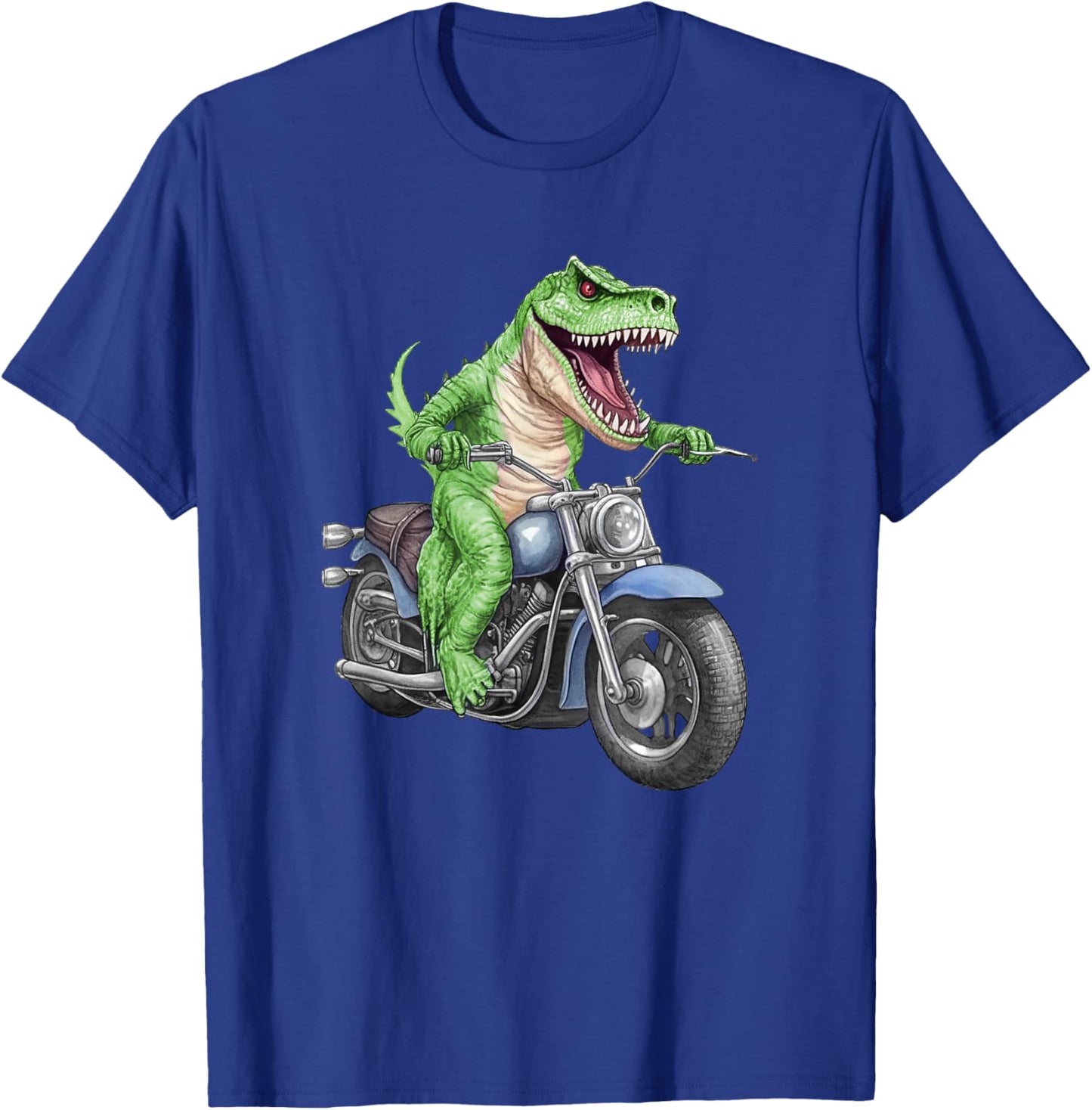 Dinosaur On Motorcycle, Funny, Jokes, Sarcastic T-Shirt - T-Shirt | Royal