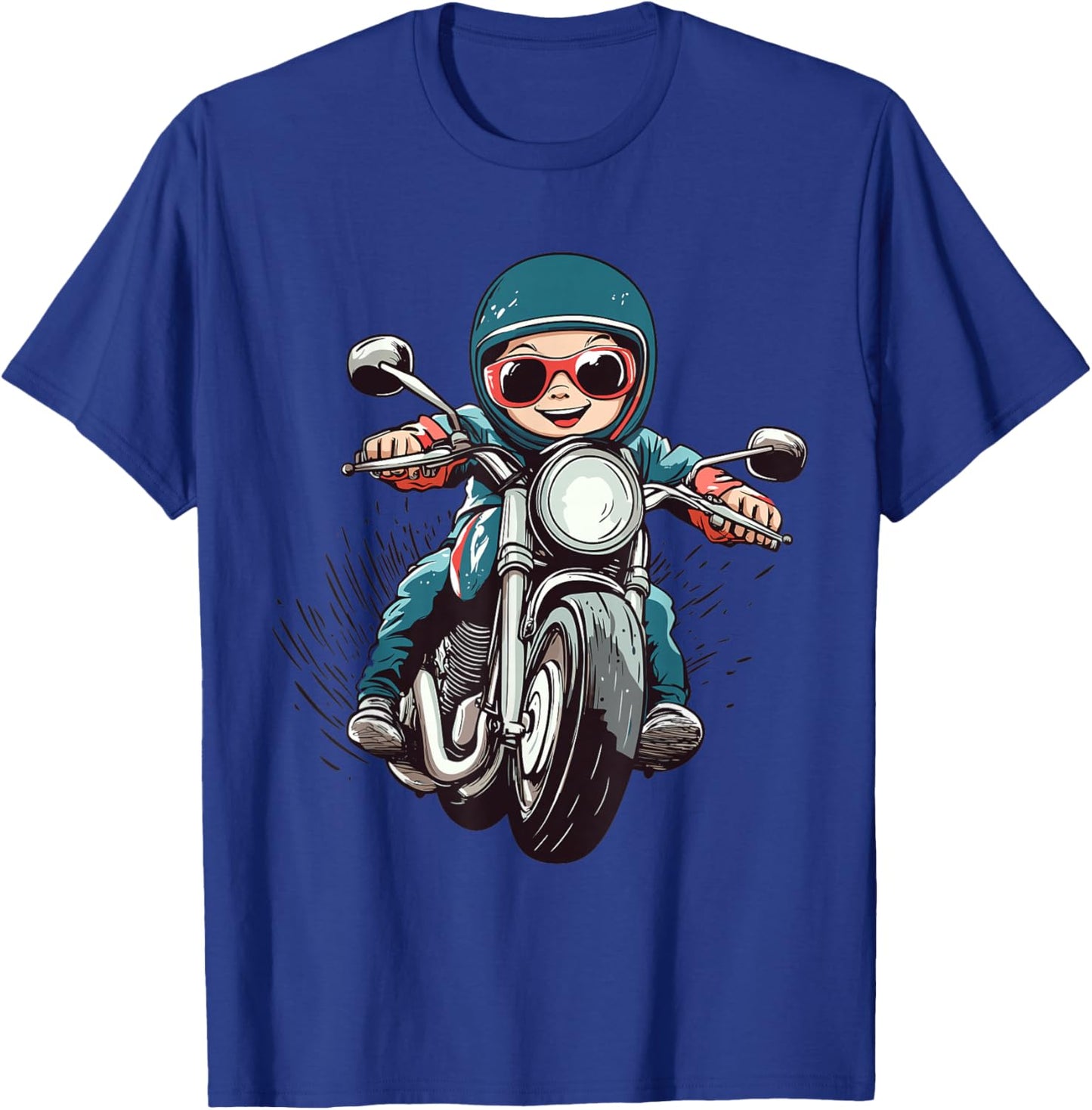 Boys Motorcycle T-Shirt - T-Shirt | Royal
