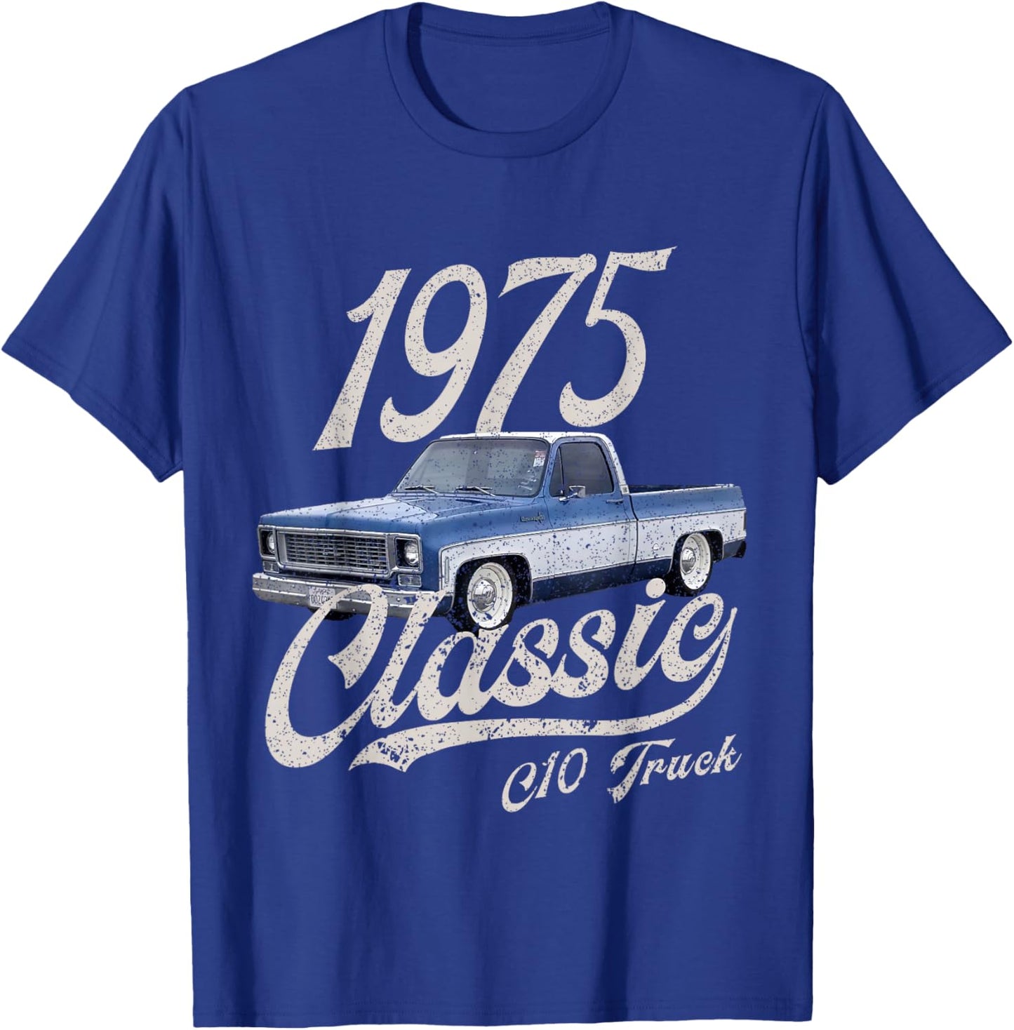 1975 75 C10 Truck T-Shirt - T-Shirt | Royal