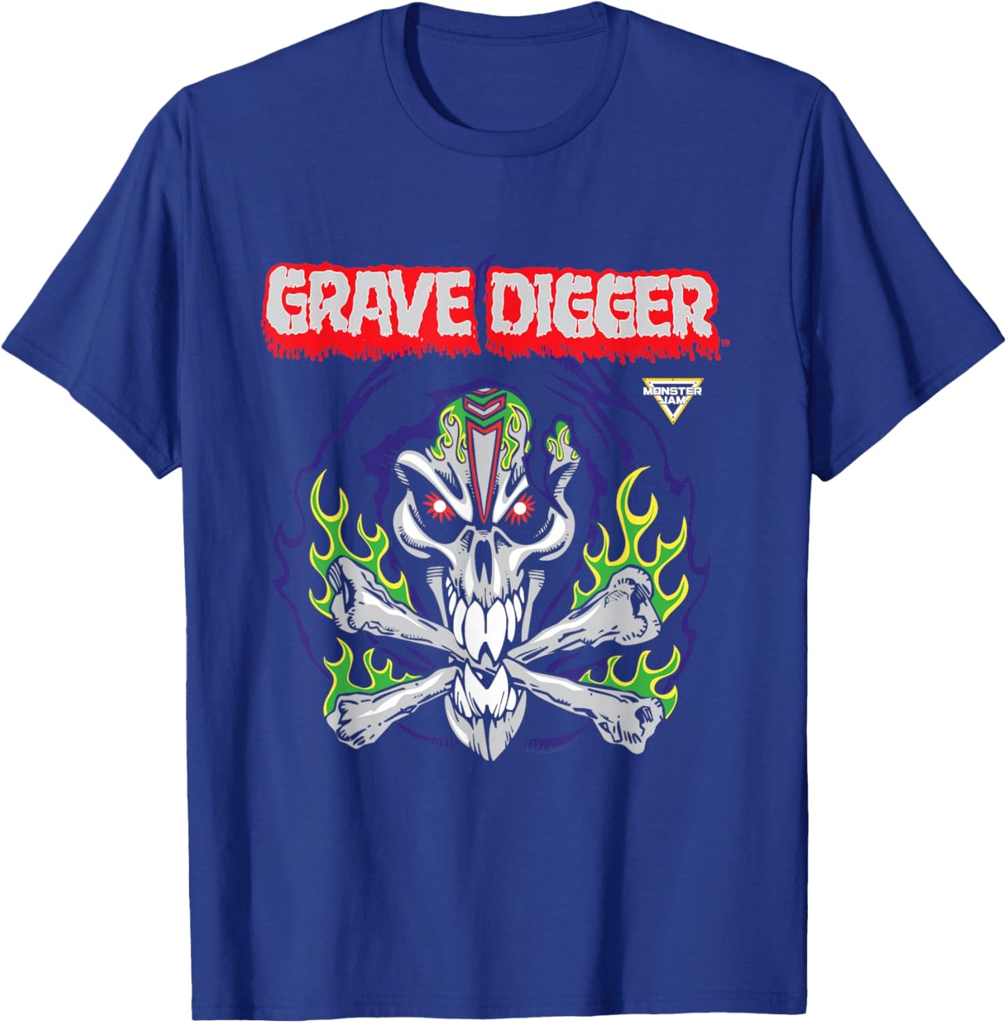 Monster Jam Grave Digger Grim Reaper T-Shirt - T-Shirt | Royal