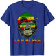 Rasta Reggae Monkey Jah Bless Reggae Music Lover Jamaica T-Shirt - T-Shirt | Royal