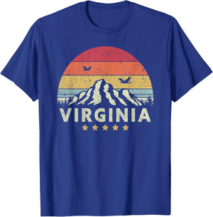 Virginia Shirt. Retro Style VA, USA T-Shirt - T-Shirt | Royal