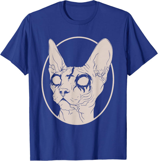 Death Metal Sphynx Cat, Satanic Clothing Women T-Shirt - T-Shirt | Royal