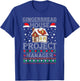 Official Gingerbread House Construction Crew Ugly Sweater T-Shirt - T-Shirt | Royal