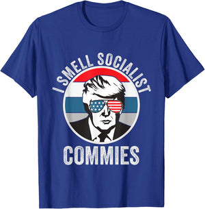 Pro Trump I Smell Commies Political Humor T-Shirt - T-Shirt | Royal