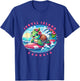 Jekyll Island Georgia Girls Cute Surfing Sea Turtle T-Shirt - T-Shirt | Royal