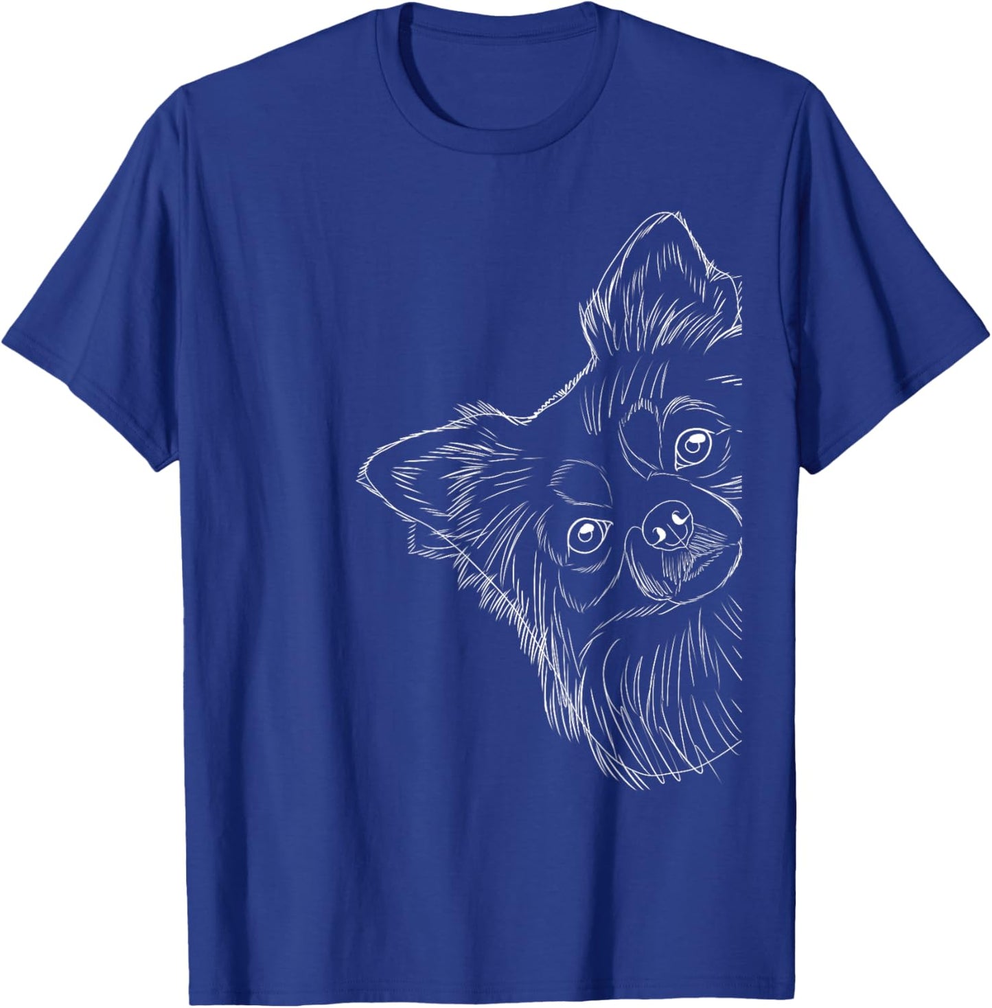 Longhaired Chihuahua Designs Funny Dog , -Kids, Black, Small, Short Sleeve T-Shirt - T-Shirt | Royal