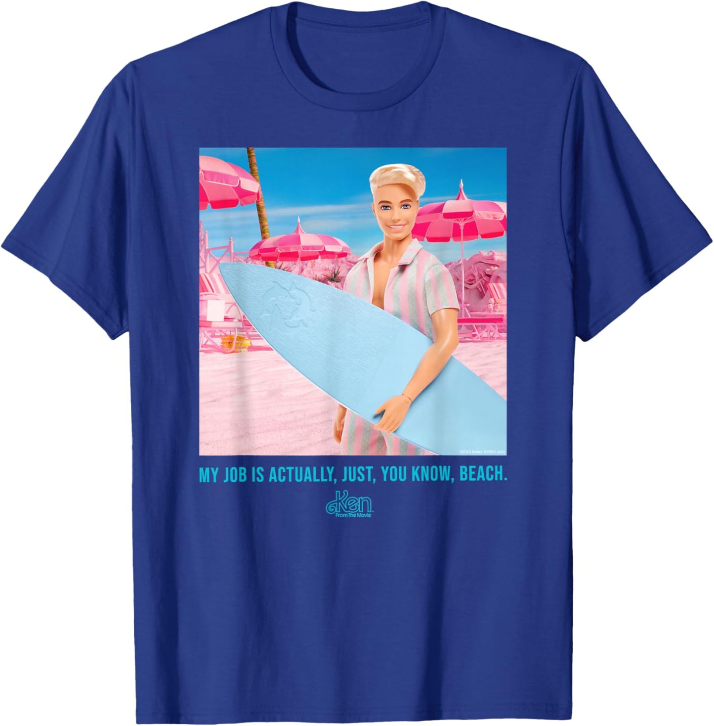 Barbie The Movie - My Job Is Beach T-Shirt - T-Shirt | Royal