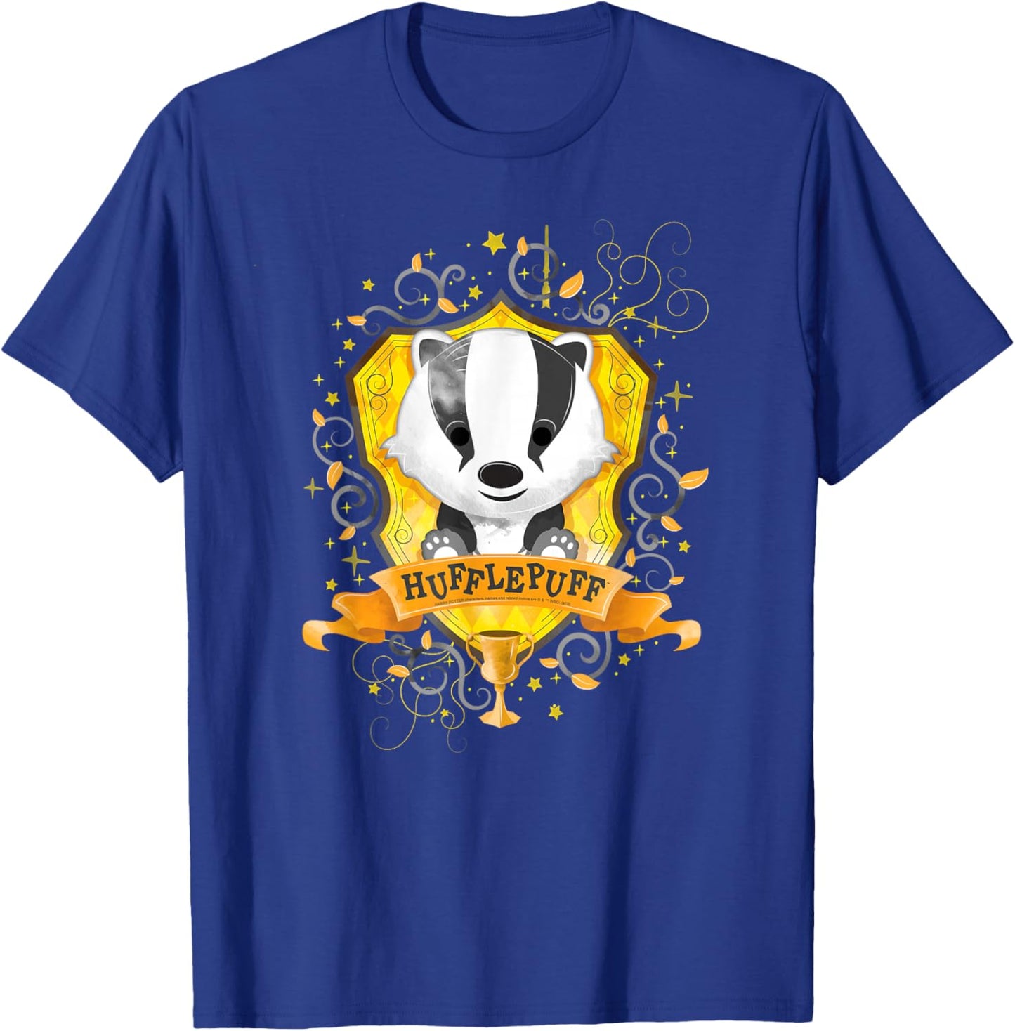 Harry Potter Watercolor Hufflepuff Crest T-Shirt - T-Shirt | Royal
