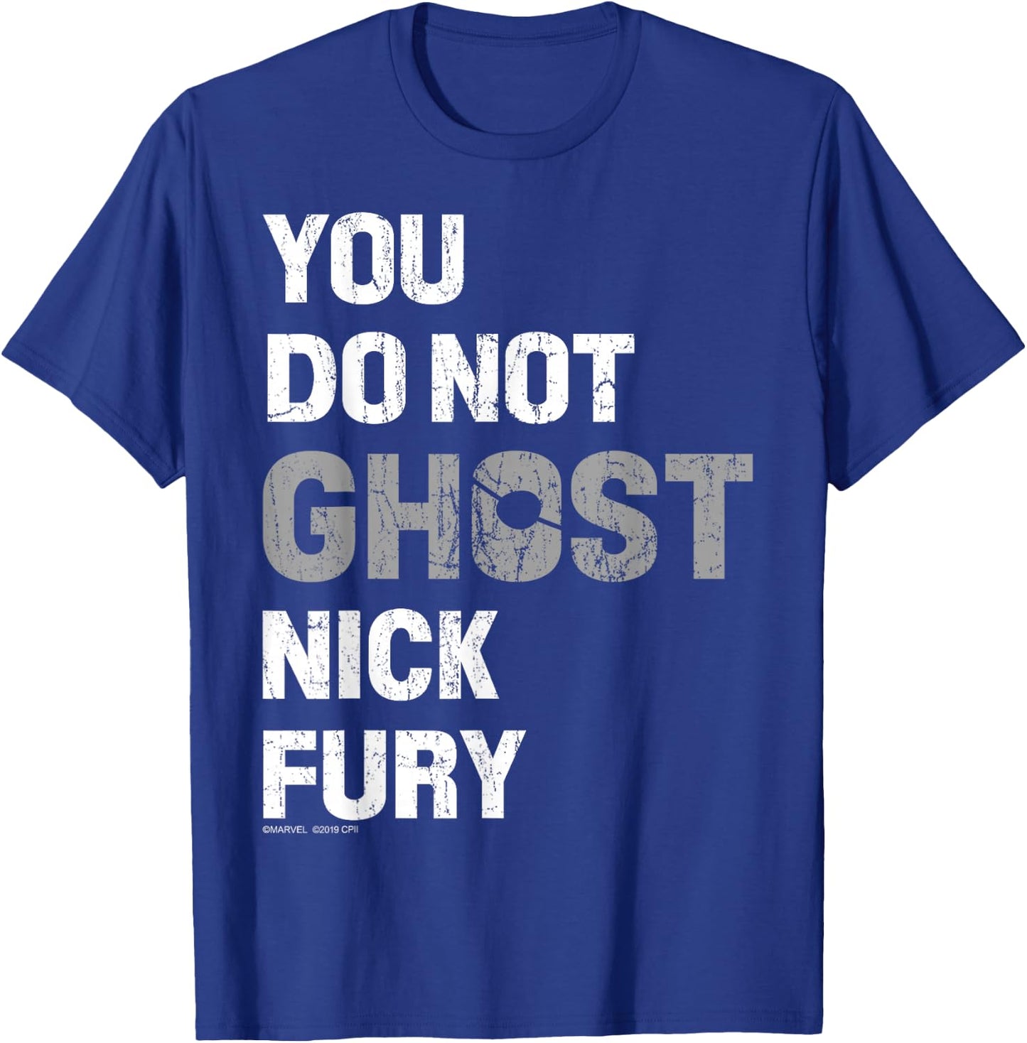 Marvel Spider-Man Far From Home You Do Not Ghost Nick Fury T-Shirt - T-Shirt | Royal