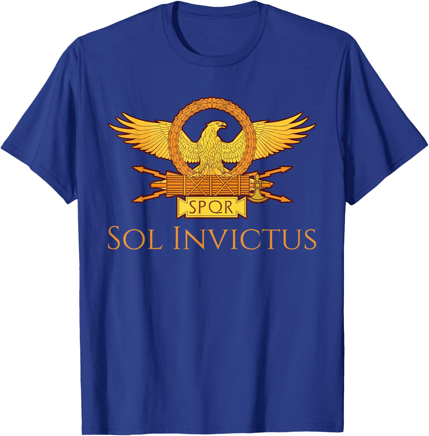 Ancient Roman Mythology Sol Invictus Roman Eagle SPQR T-Shirt - T-Shirt | Royal