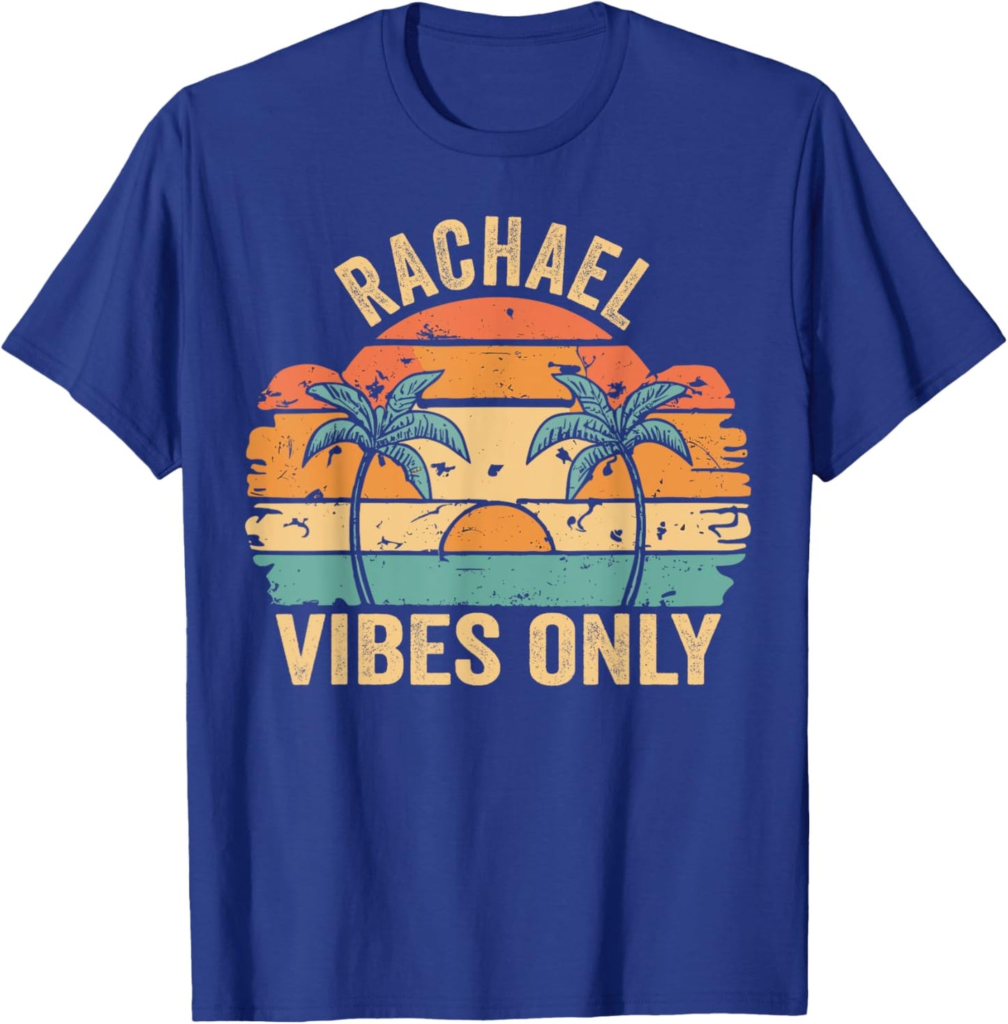 RACHAEL Vibes Only Cute Retro Girls RACHAEL Name T-Shirt - T-Shirt | Royal