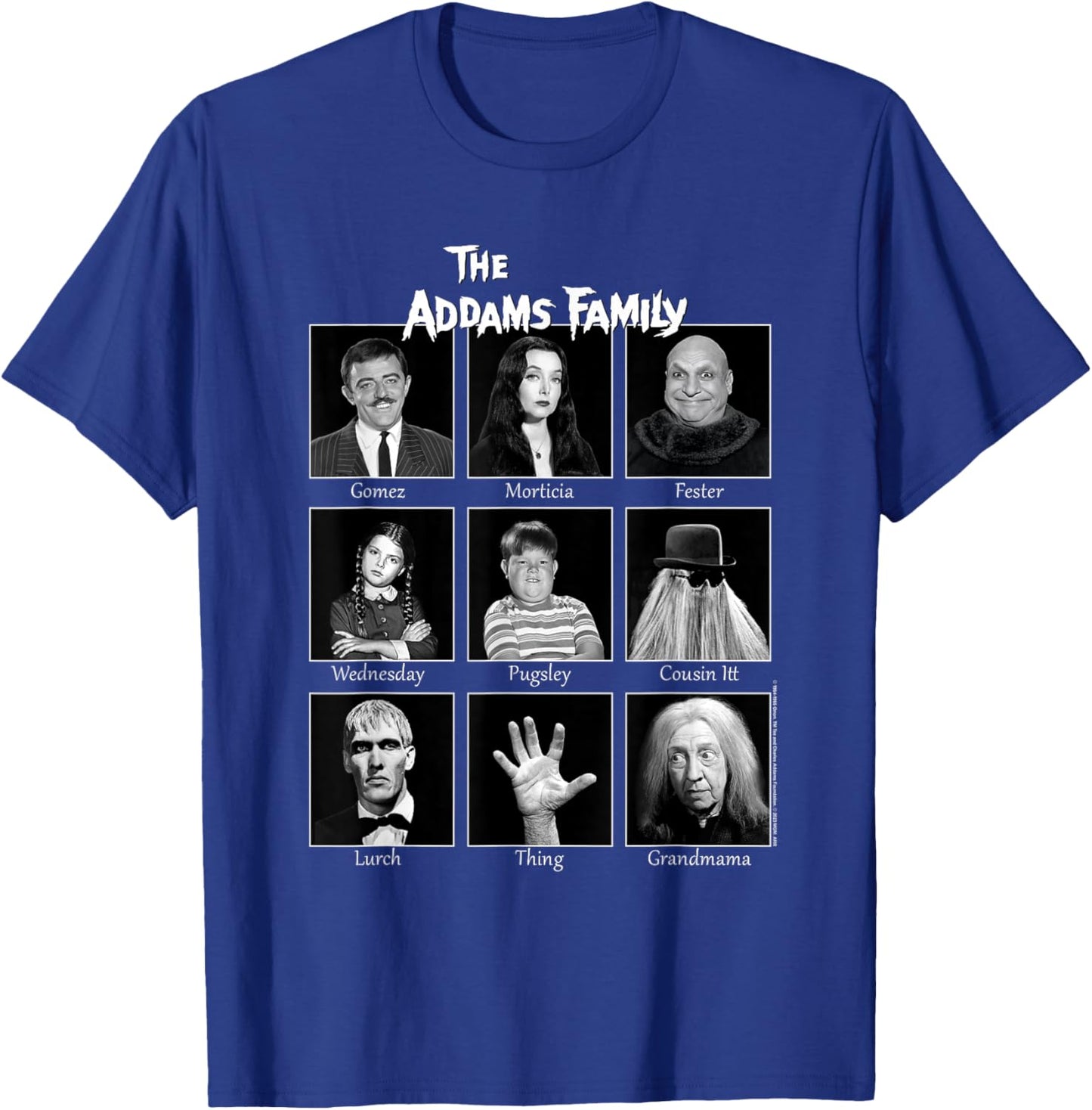 The Addams Family Portraits T-Shirt - T-Shirt | Royal