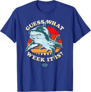Shark Week Officially Licensed Guess The Week T-Shirt - T-Shirt | Royal
