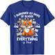 I Survived 67 Days of School Funny Six Seven Meme Fox Animal T-Shirt - T-Shirt | Royal