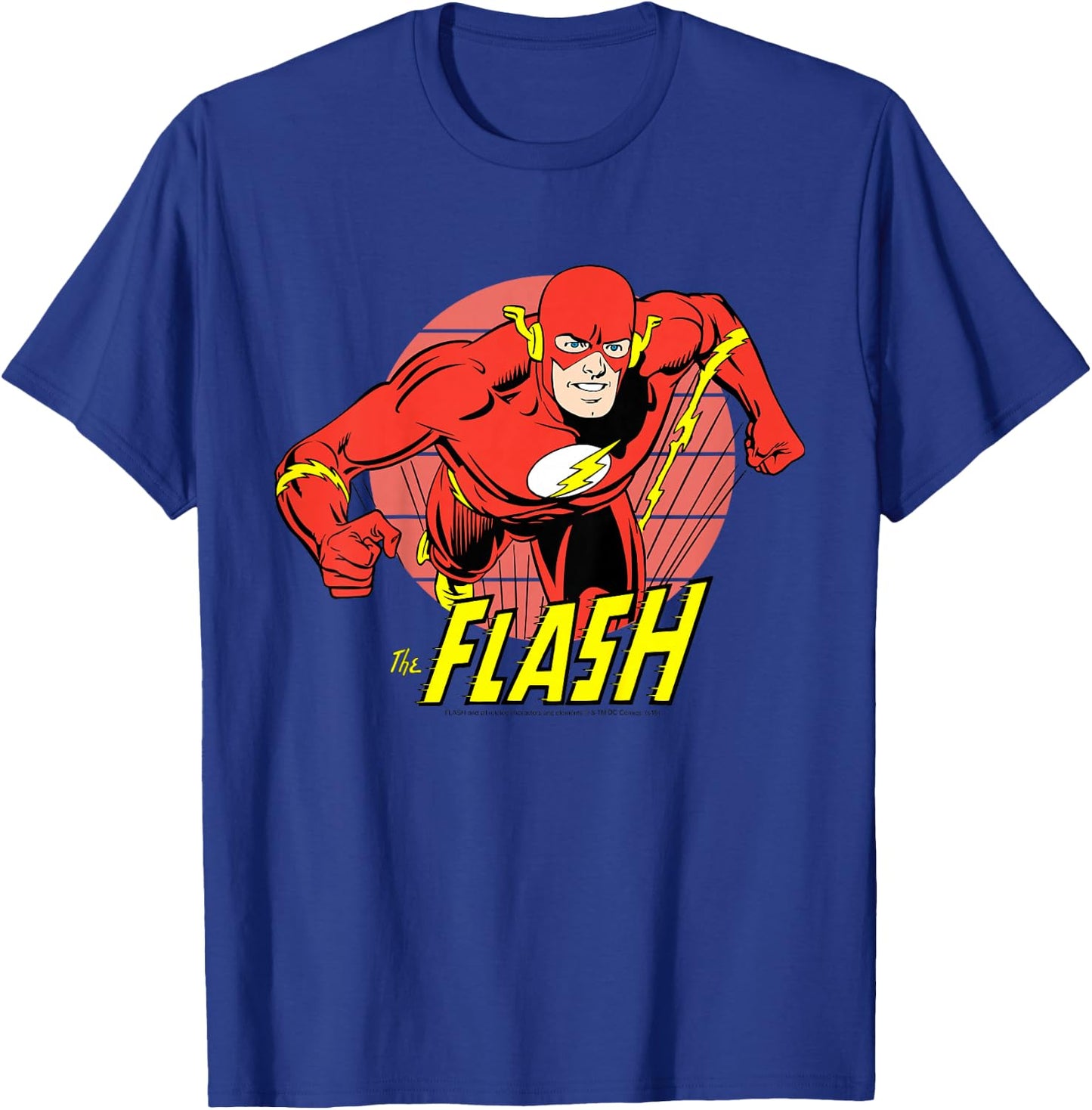 Kids DC Comics The Flash Running Portrait T-Shirt - T-Shirt | Royal
