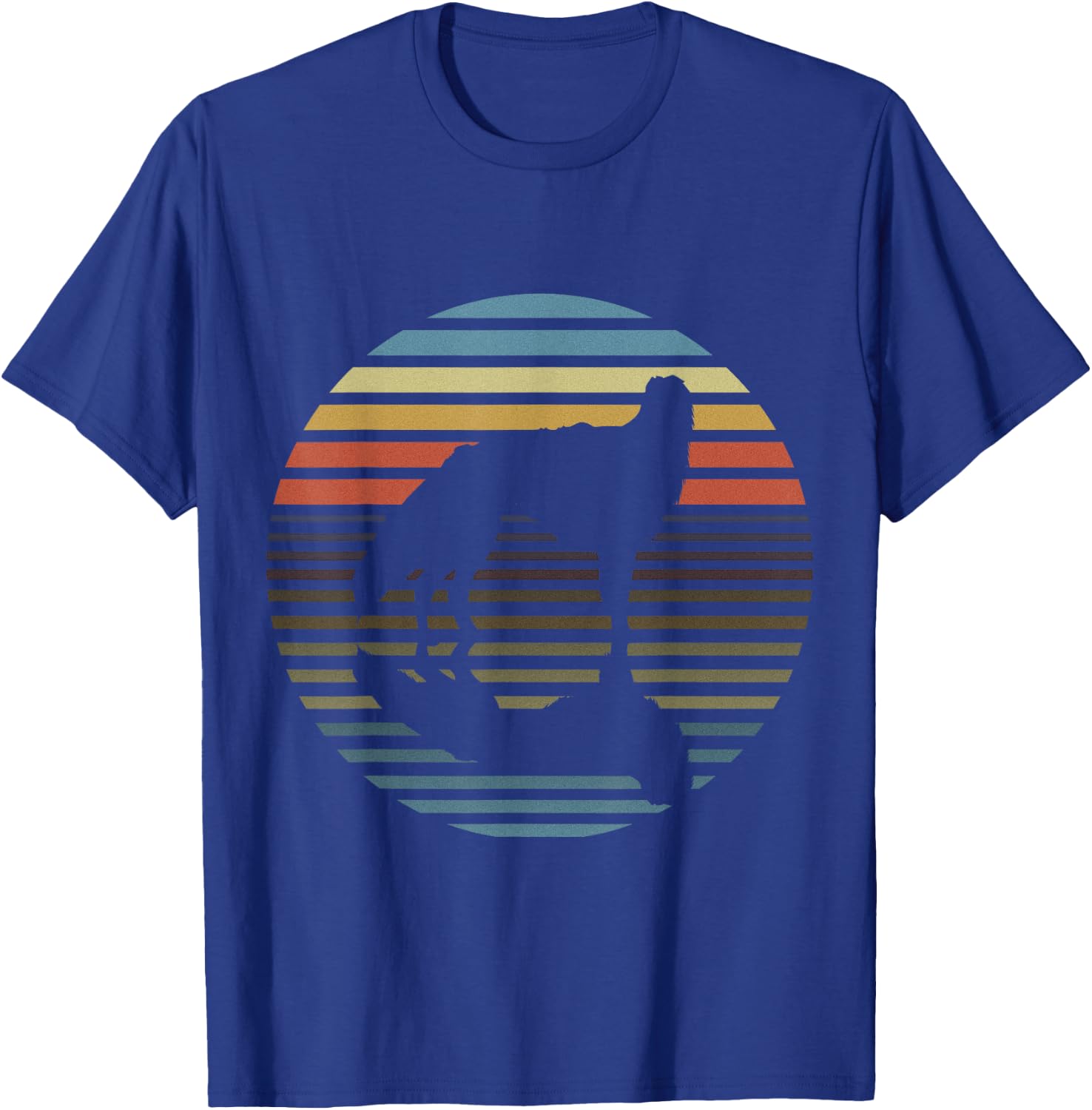 Silken Windhound Retro Mirror Image T-Shirt - T-Shirt | Royal