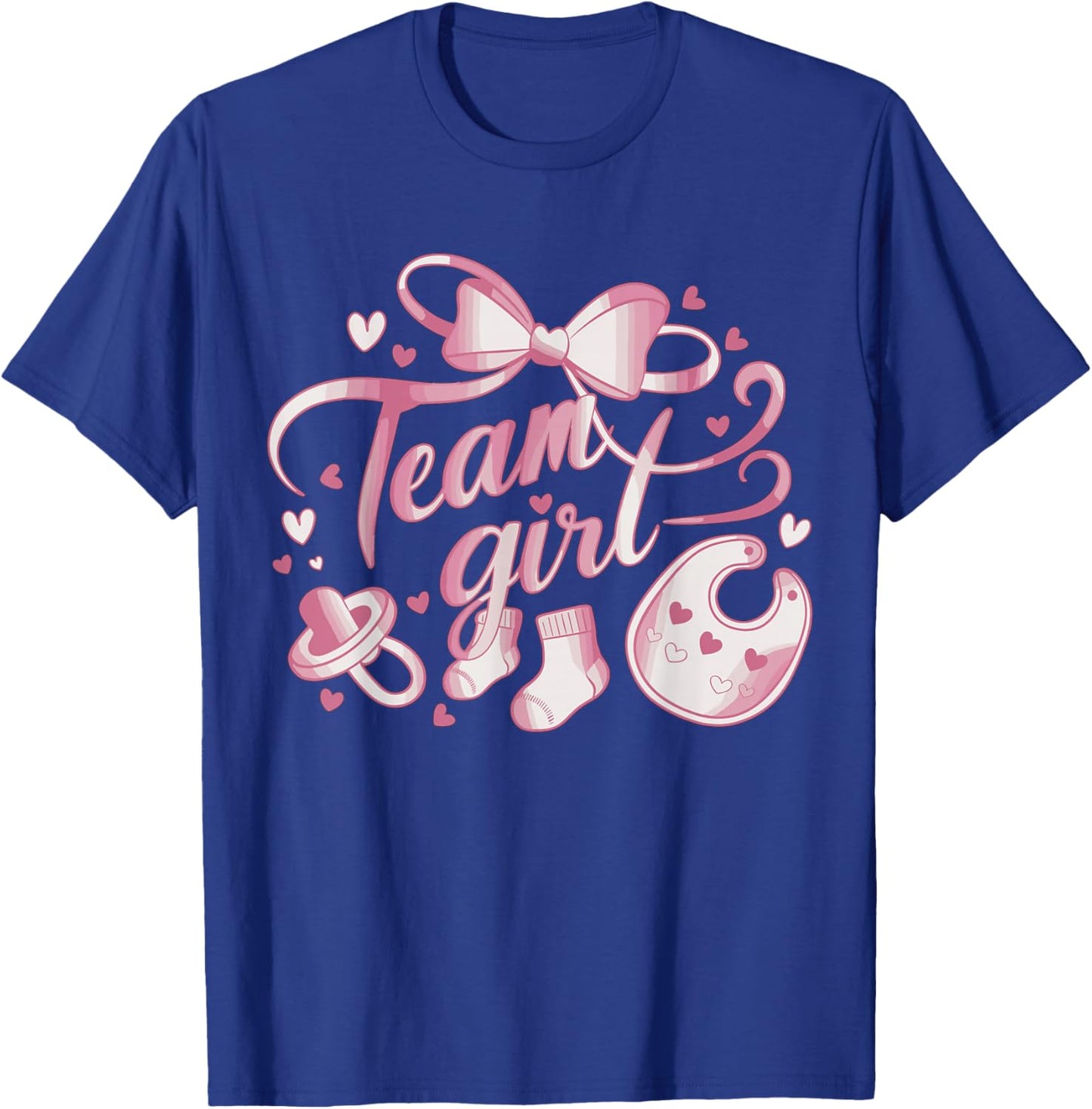 Gender Reveal Party Team Girl T-Shirt - T-Shirt | Royal