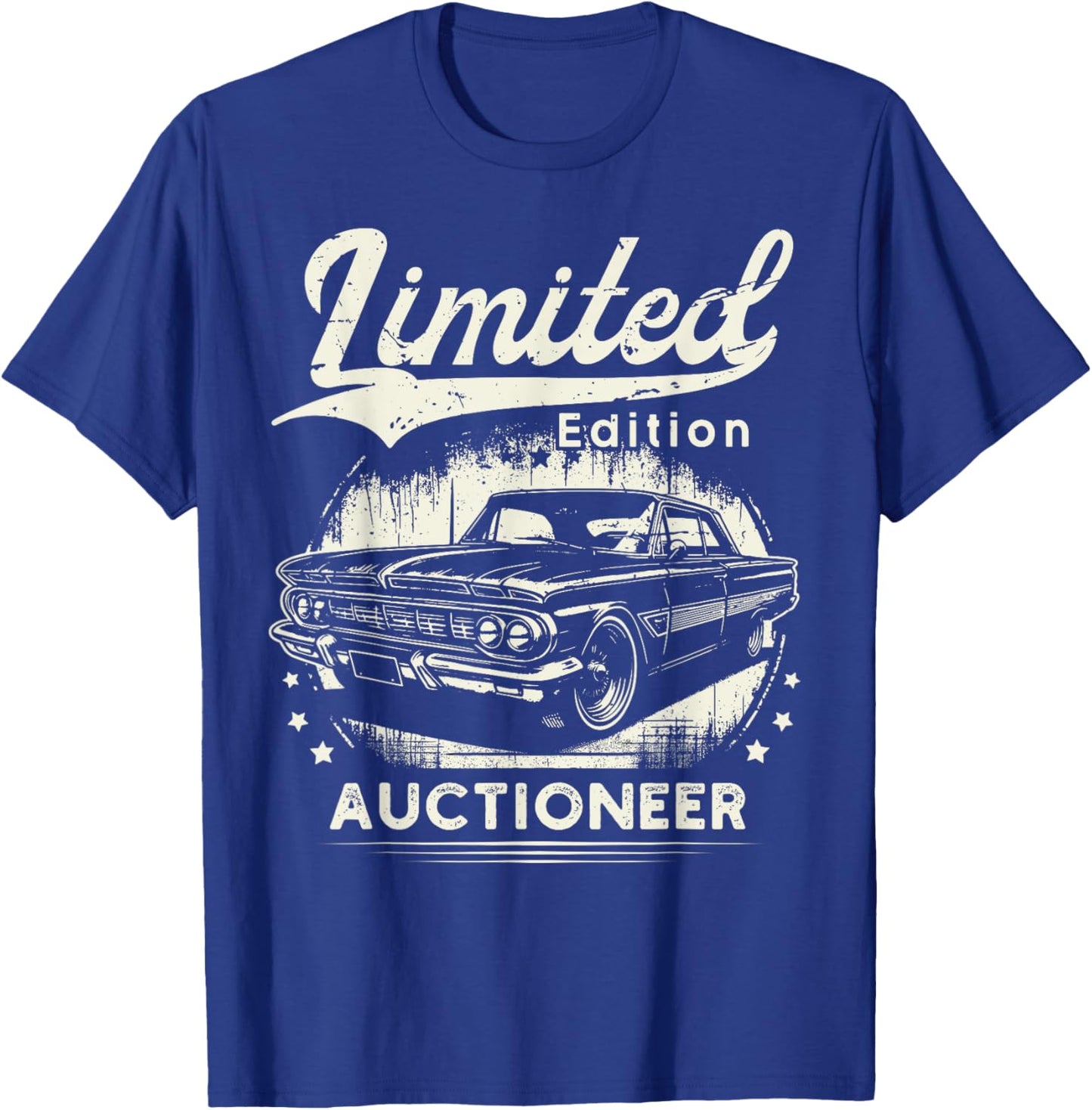 Auctioneer Job classic car Birthday Worker Professional T-Shirt - T-Shirt | Royal
