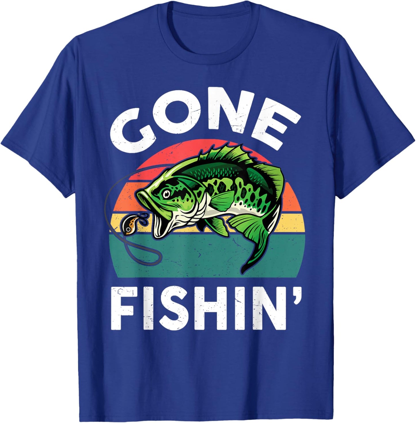 Boys Gone Fishing-Shirt Youth Men Bass Fish Funny Fisherman T-Shirt - T-Shirt | Royal