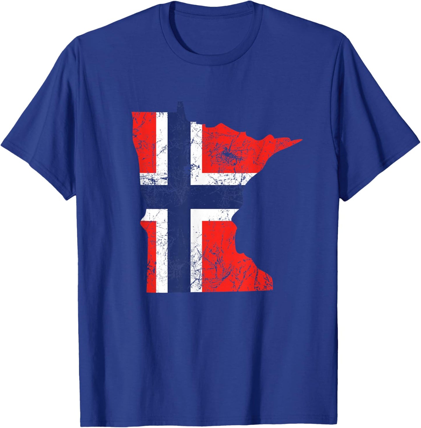 Norway Flag Minnesota Nordic Immigrant Heritage T-Shirt - T-Shirt | Royal