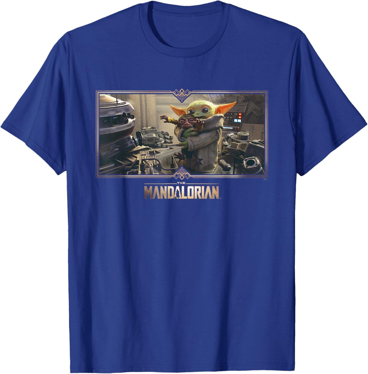 Star Wars The Mandalorian Season 3 Grogu Big Hug Concept Art T-Shirt - T-Shirt | Royal