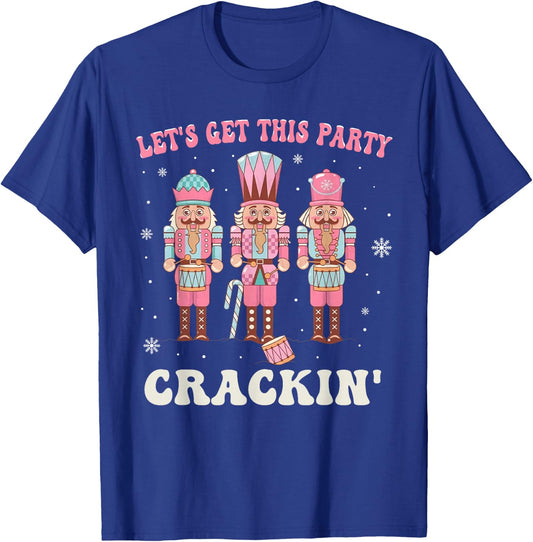 Let's Get This Party Crackin' Nutcracker Pajamas Girl Kid T-Shirt - T-Shirt | Royal