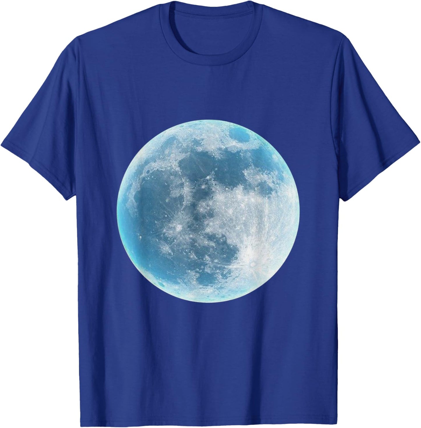 Moon Lunar Surface Full Space Galaxy Gray Green White T-Shirt - T-Shirt | Royal