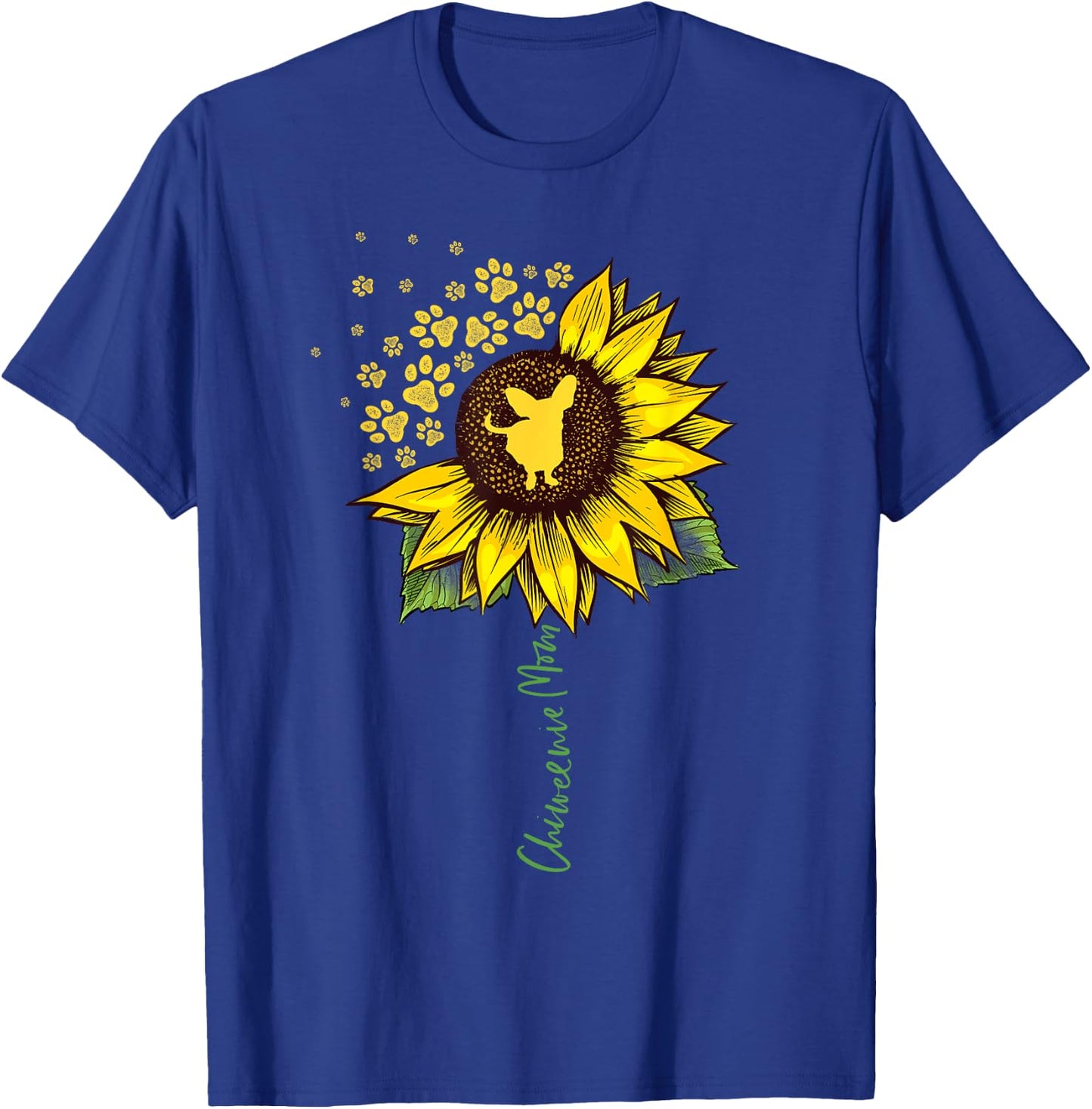Chiweenie Mom Sunflower Chiweenie Gifts Dog Mom Mama T-Shirt - T-Shirt | Royal