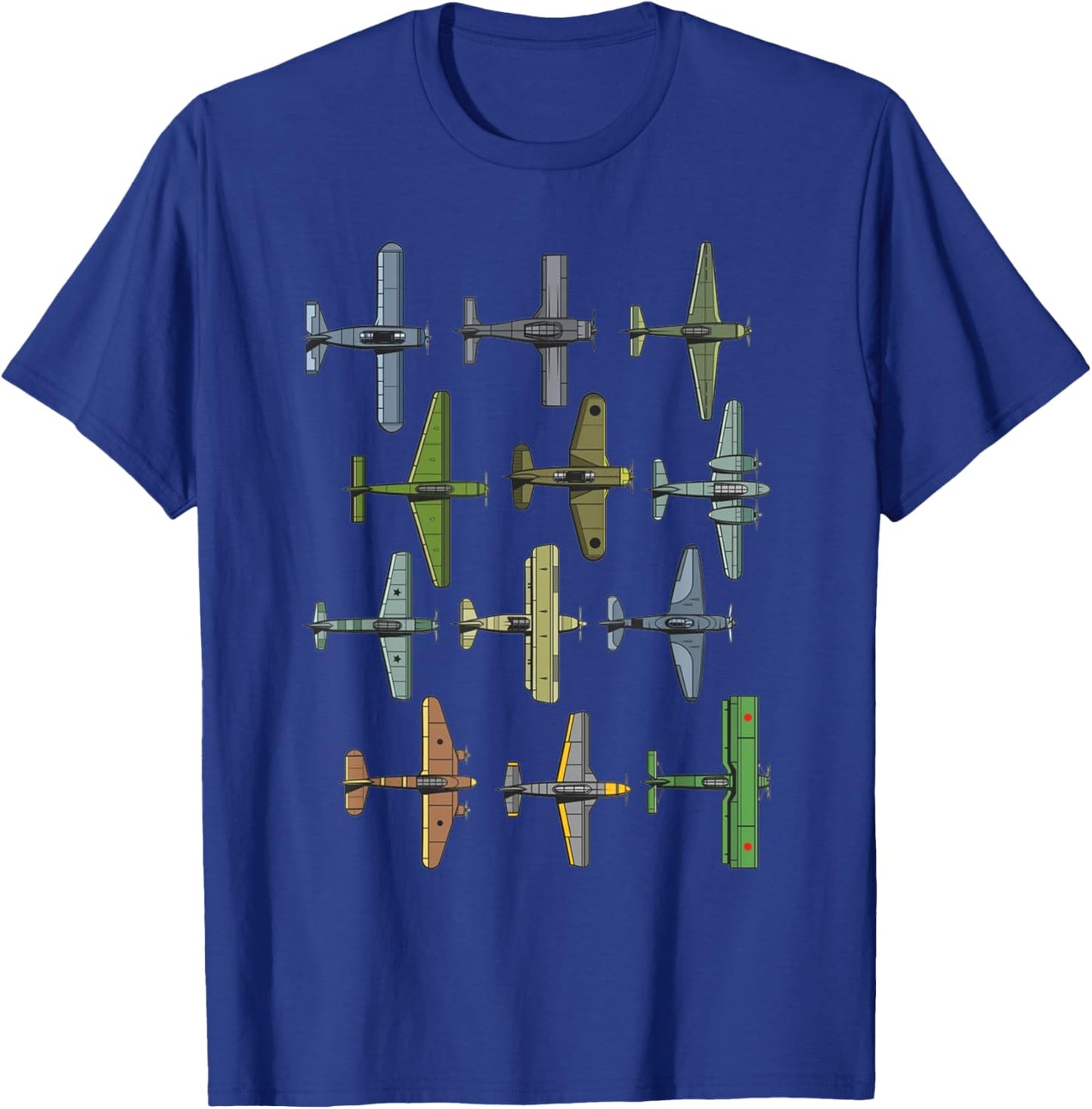 WW2 Planes Warbirds Warplanes T-Shirt - T-Shirt | Royal